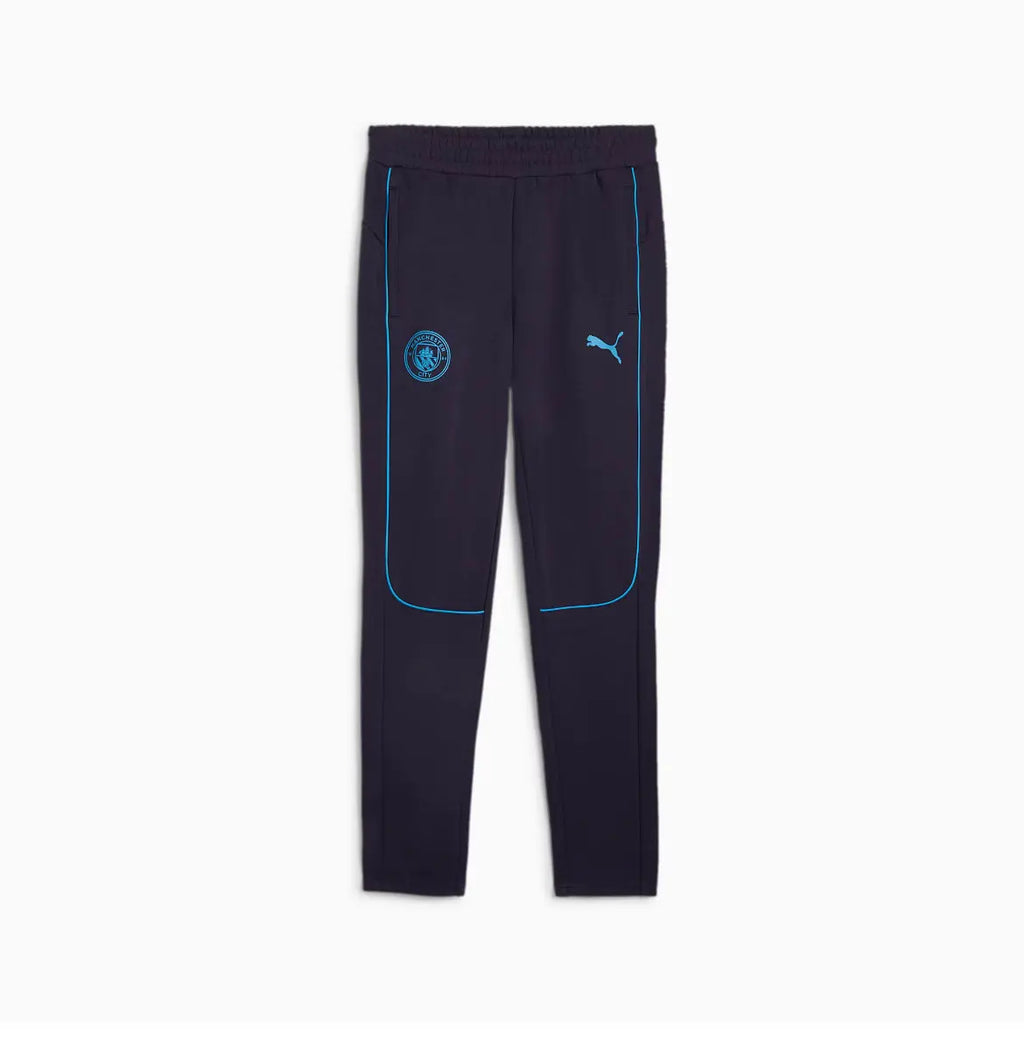 Puma Pantaloni Tuta Casual Pants MCFC Manchester City 2024/2025 Blue Navy Fairplay Store Cosenza