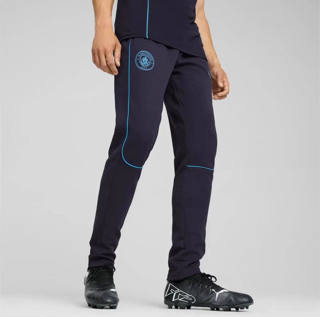 Puma Pantaloni Tuta Casual Pants MCFC Manchester City 2024/2025 Blue Navy Fairplay Store Cosenza