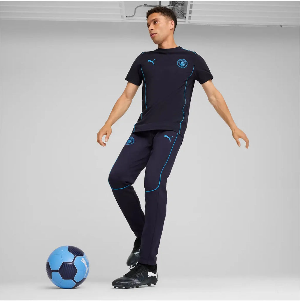 Puma Pantaloni Tuta Casual Pants MCFC Manchester City 2024/2025 Blue Navy Fairplay Store Cosenza