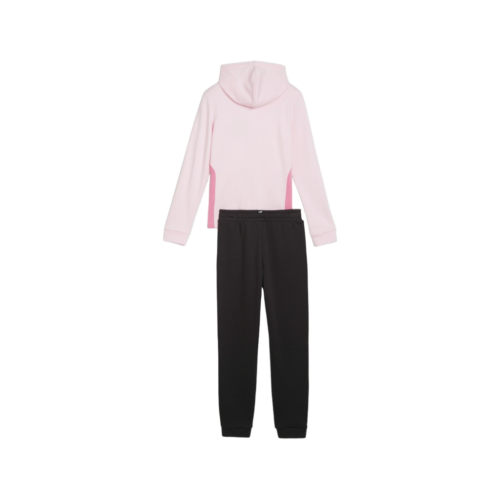 Puma tuta sportiva con cappuccio da bambina 673586-67 rosa-nero