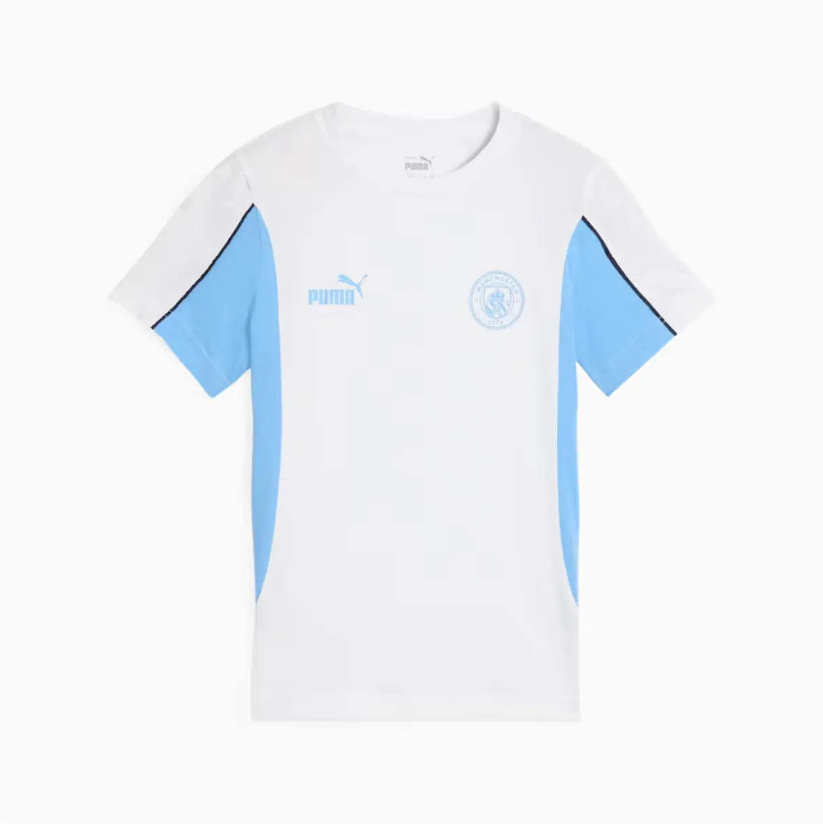 Puma Tee Maglietta MCFC FtblARCHIVE Manchester City Bianca Azzurra 2024/2025 Fairplay Store Cosenza