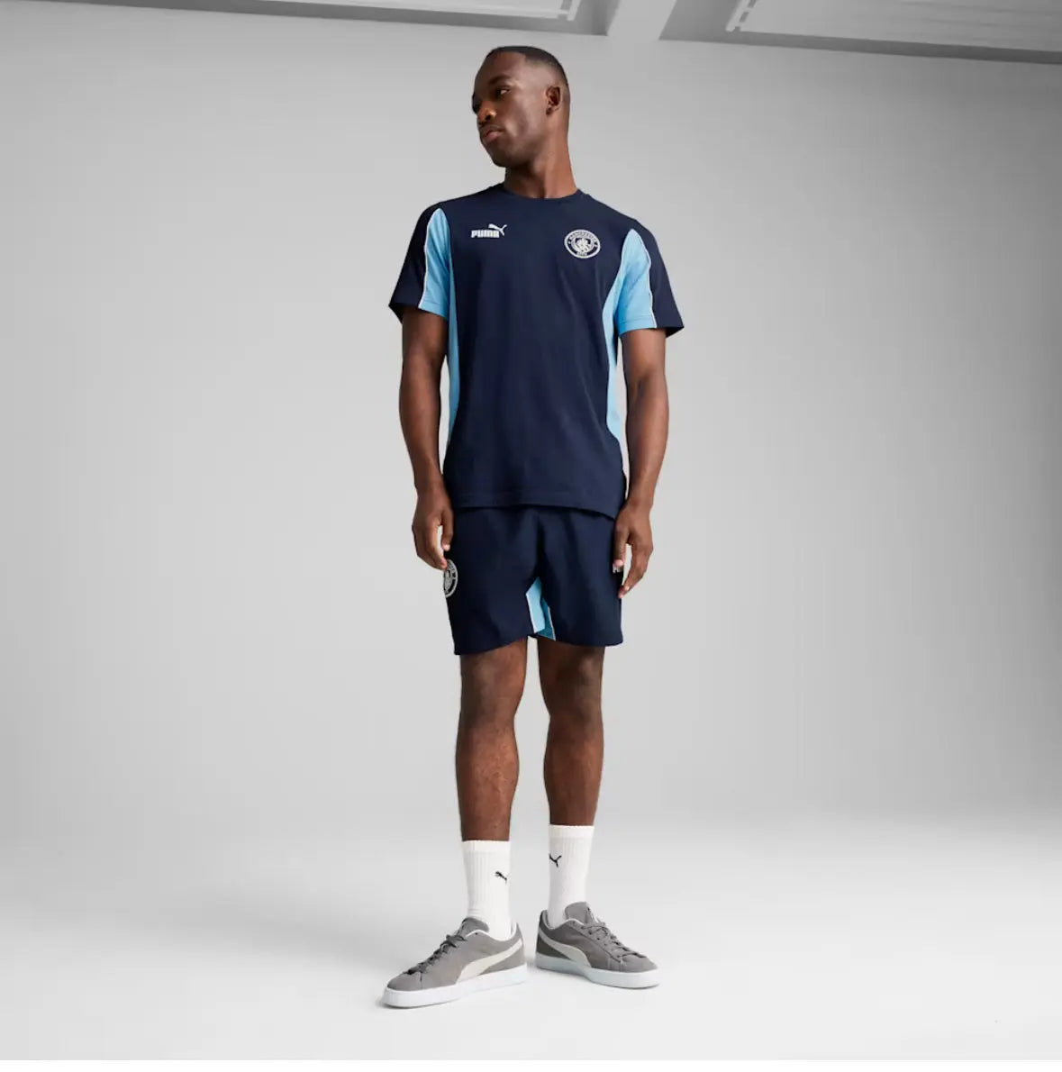 Puma Tee Maglietta MCFC FtblARCHIVE Manchester City Blu Bianca e  Azzurra 2024/2025 Fairplay Store Cosenza
