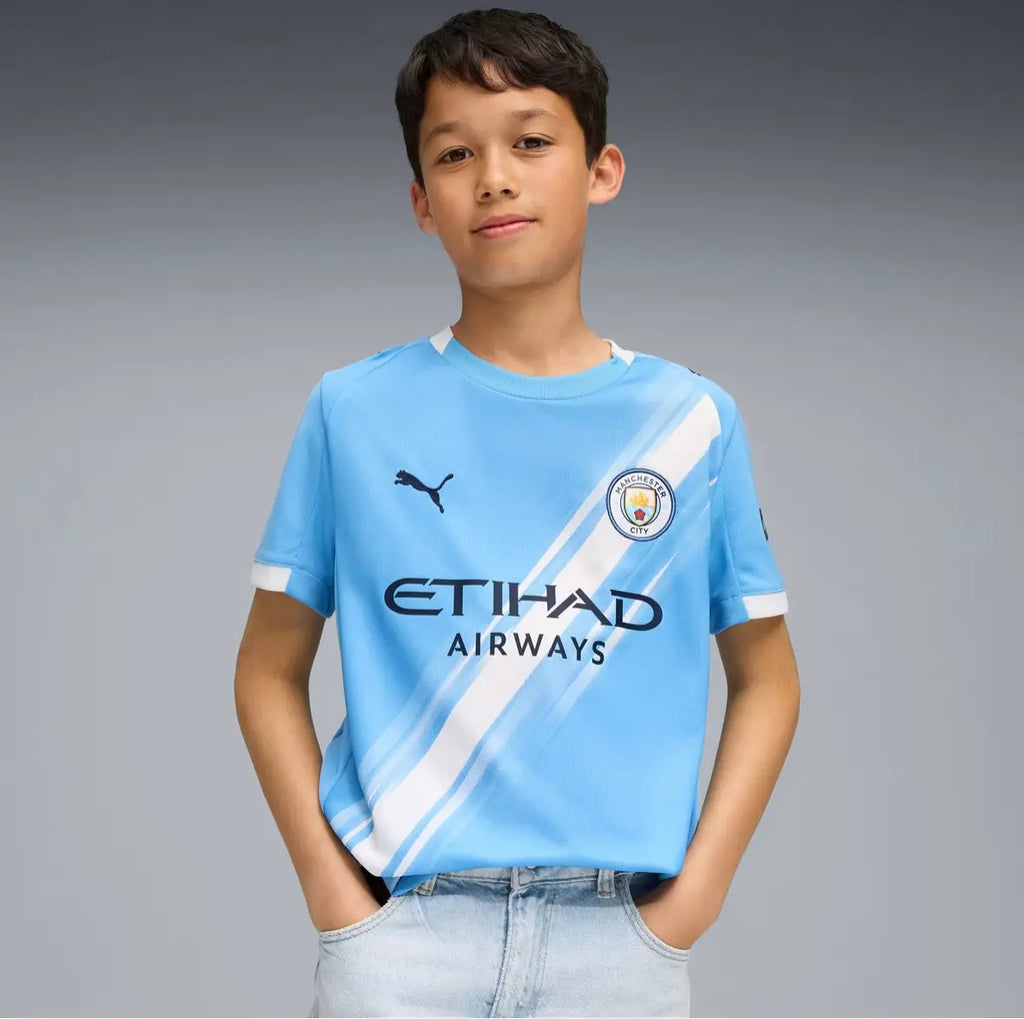 Maglia Puma Calcio MCFC Home Junior Ragazzo Manchester City 2025/2026 Fairplay Store Cosenza