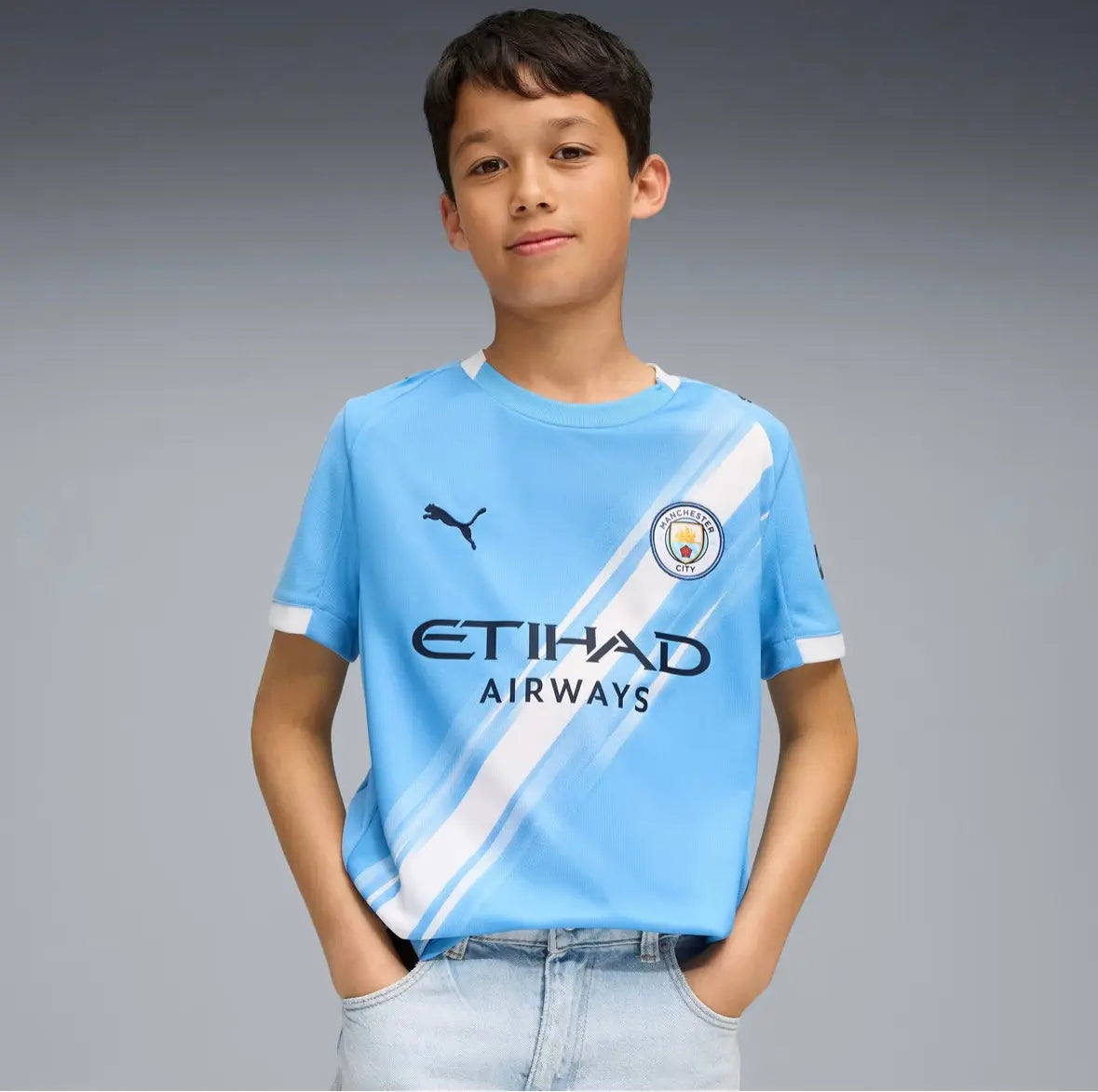 Maglia Puma Calcio MCFC Home Junior Ragazzo Manchester City 2025/2026 Fairplay Store Cosenza