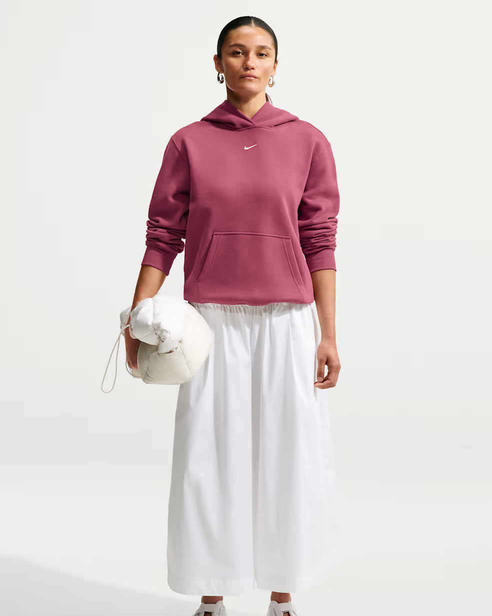 Nike Felpa Donna con Cappuccio Studio Fleece Medium Weight IM8100-654 Rosa