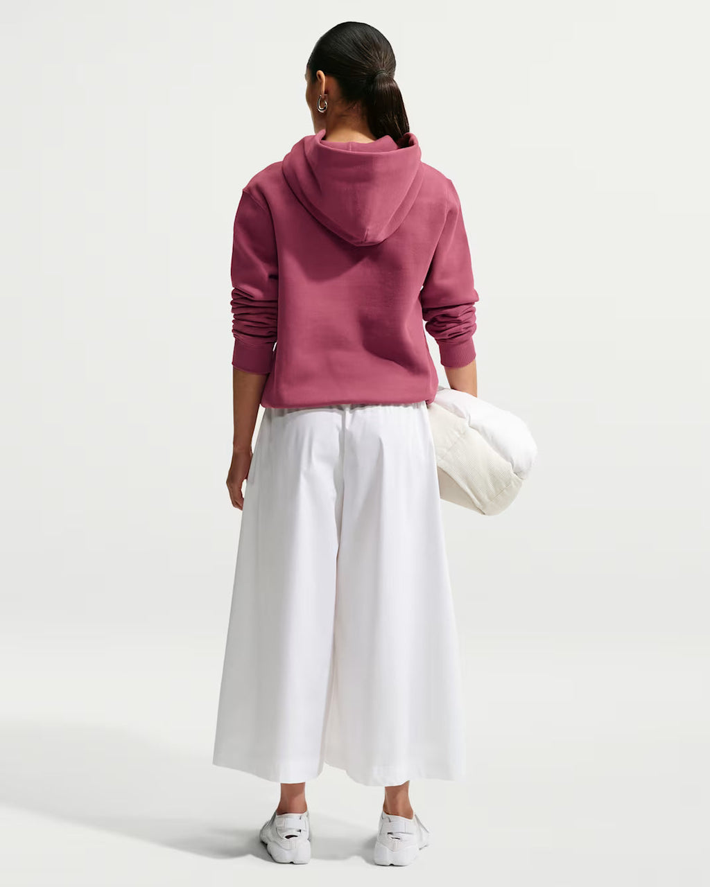 Nike Felpa Donna con Cappuccio Studio Fleece Medium Weight IM8100-654 Rosa