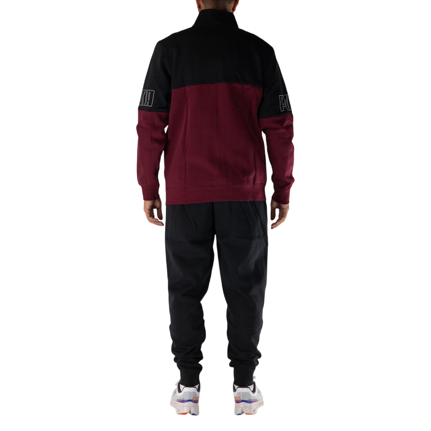 Puma Tuta Uomo Colorblock  691994-96 Rubino/Nero