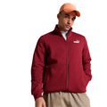 Puma tuta da uomo in cotone con cerniera Clean Sweat Suit FL 585841-13 rosso scuro-nero