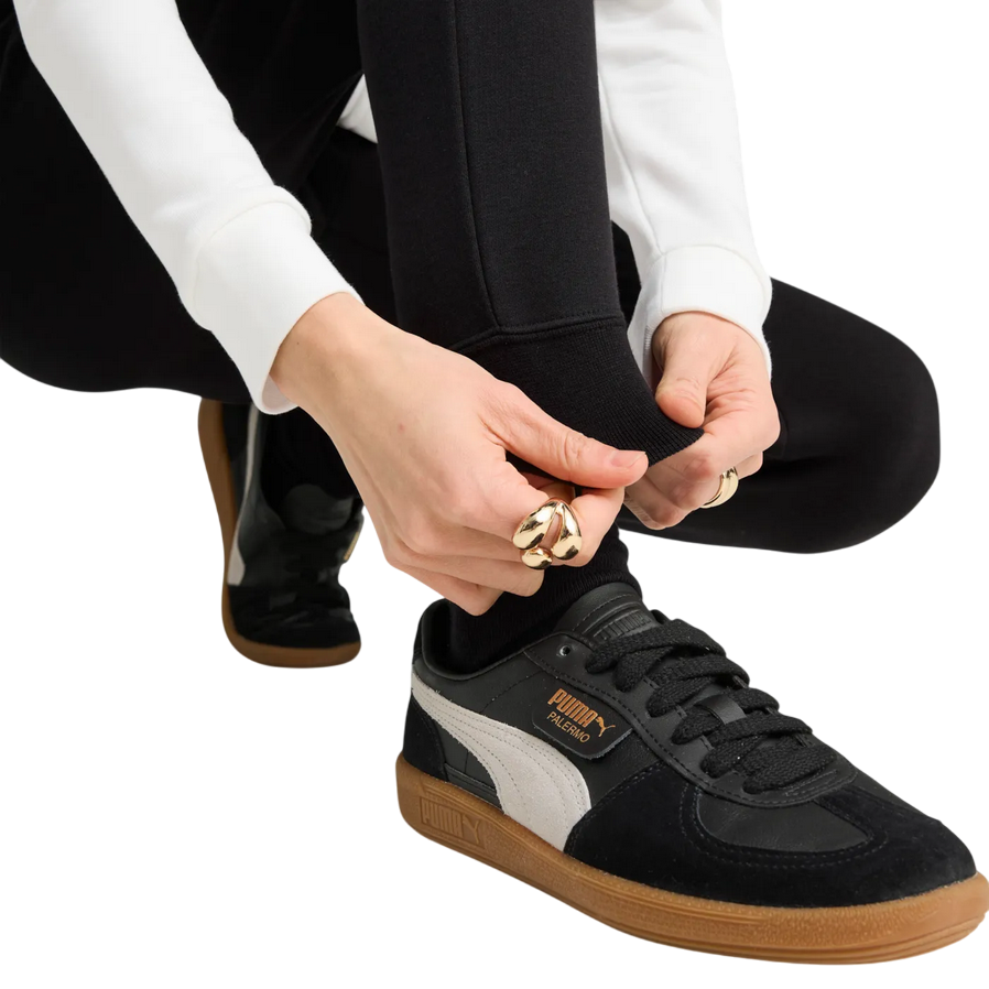 Puma tuta sportiva da donna con cappuccio 685077-02 bianco-nero