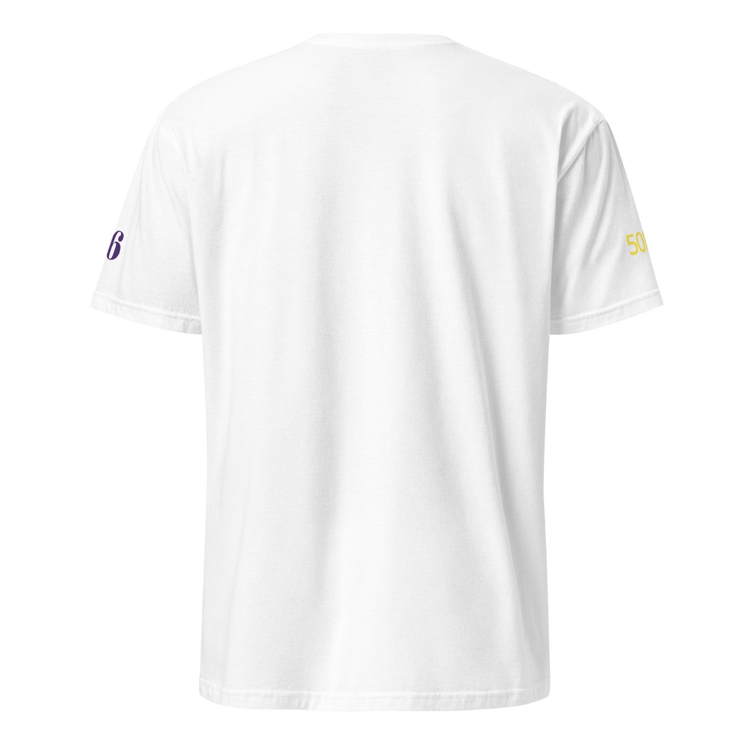 T-shirt bianca Centenario Fiorentina 1926–2026 versione 2 retro