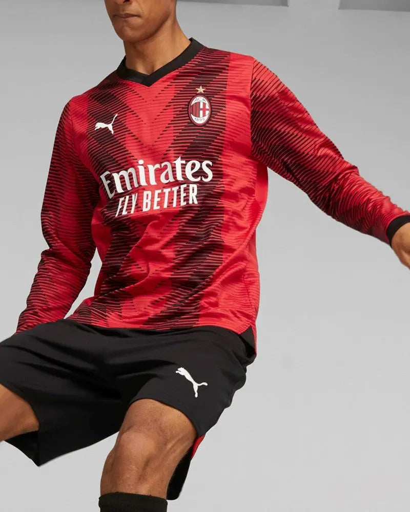 Maglia Calcio Puma AC MIlan Home Maniche Lunghe Long Sleeves 2023/2024 Fairplay Store Cosenza