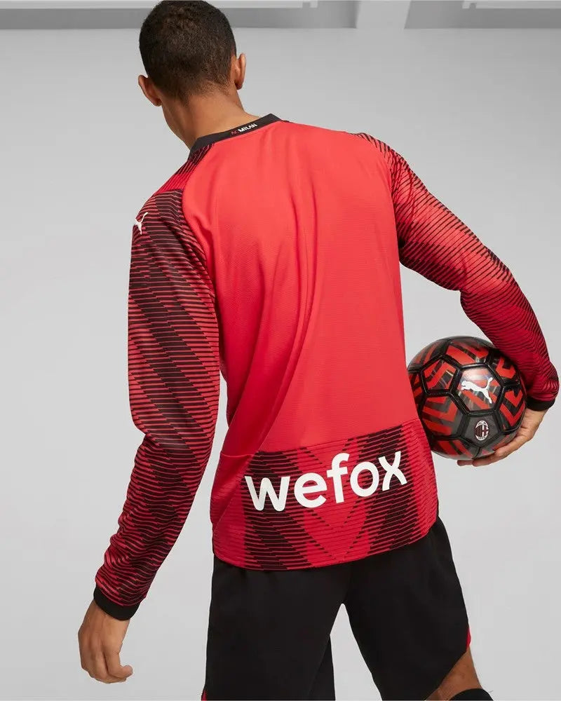 Maglia Calcio Puma AC MIlan Home Maniche Lunghe Long Sleeves 2023/2024 Fairplay Store Cosenza