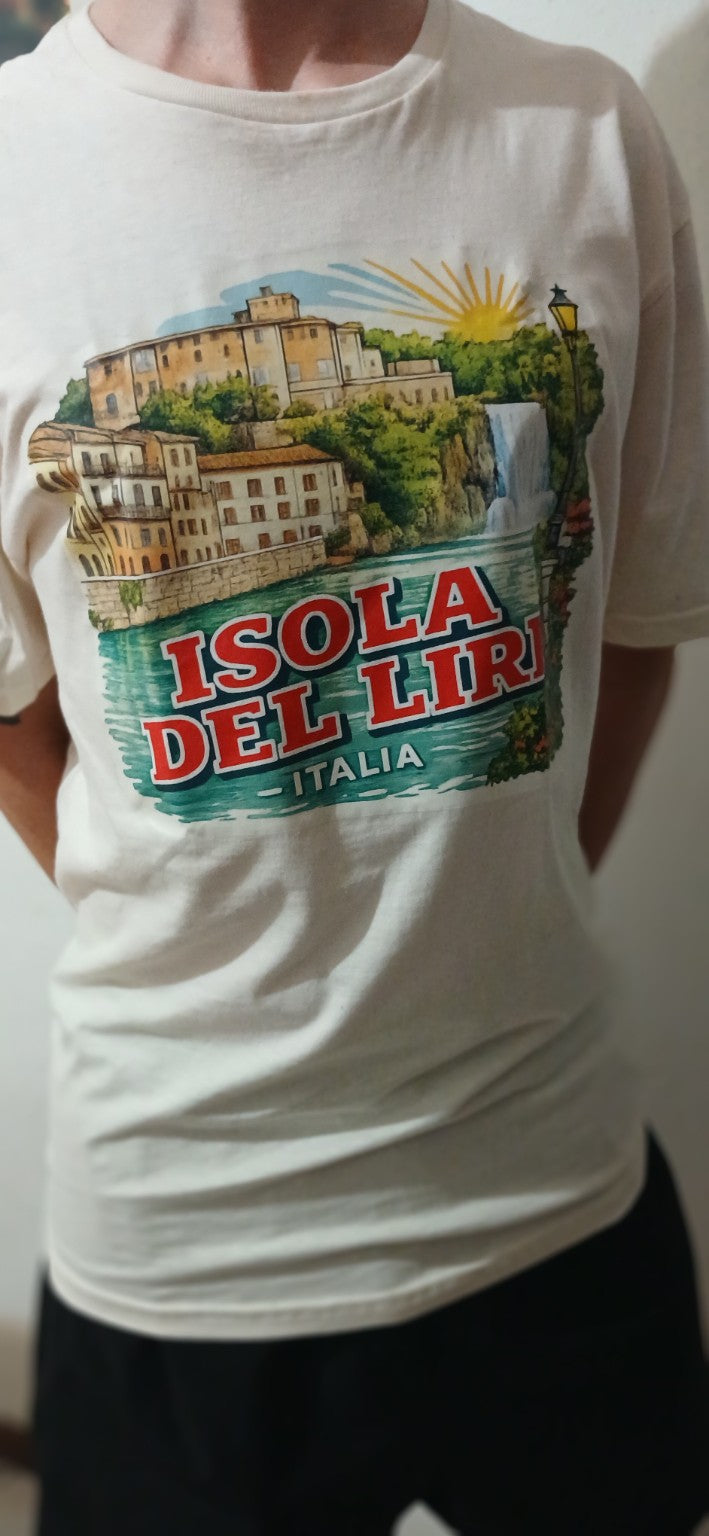 T-shirt bianca GALESPORT Isola del Liri Italia indossata