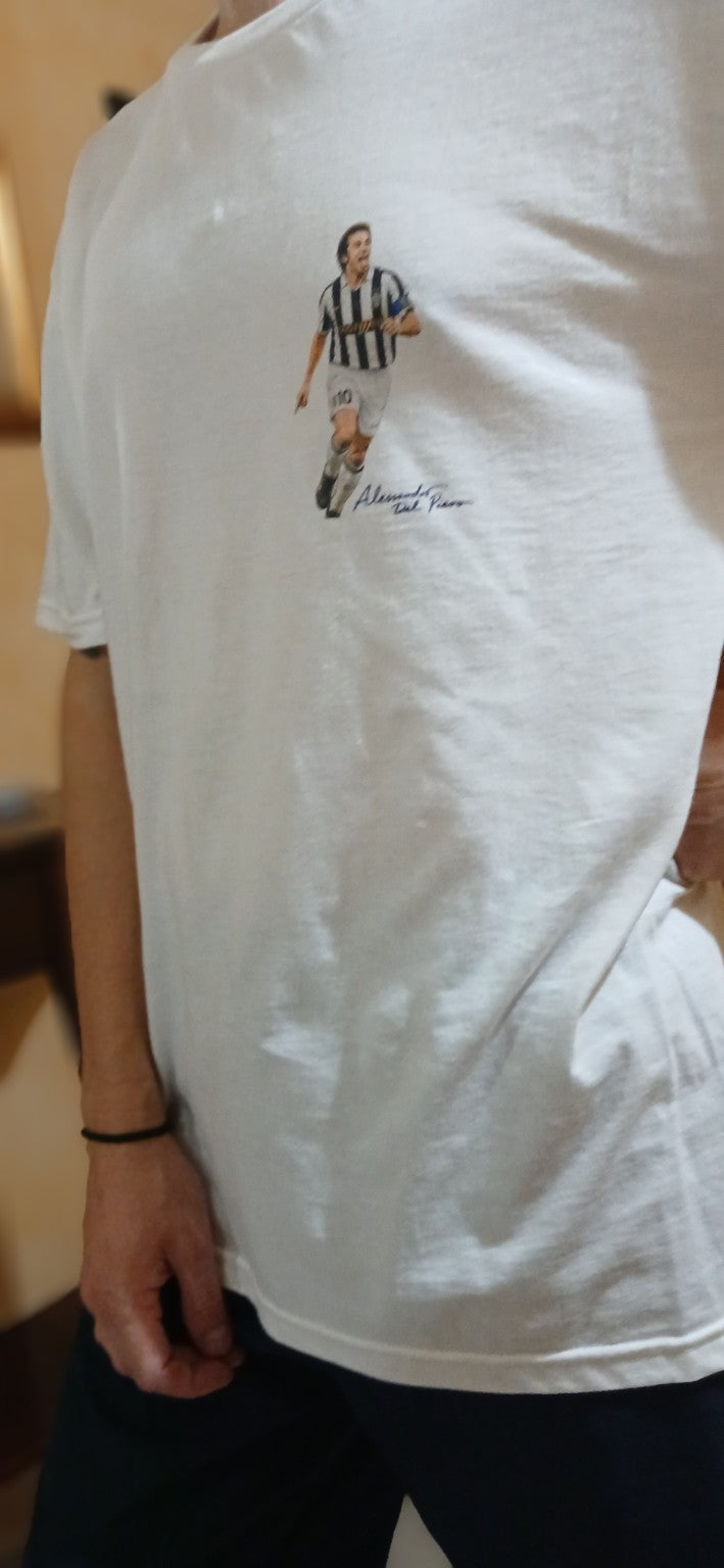 T-shirt GALESPORT Alessandro Del Piero esultanza con la lingua, realmente indossata