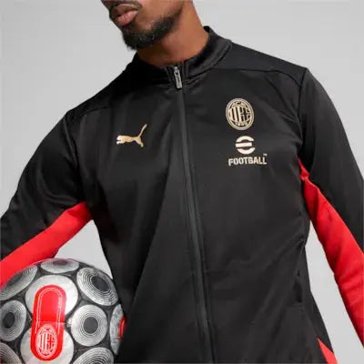 Puma Giacca Tuta Training Jacket AC Milan Nera e Rossa 2024/2025 Fairplay Store Cosenza
