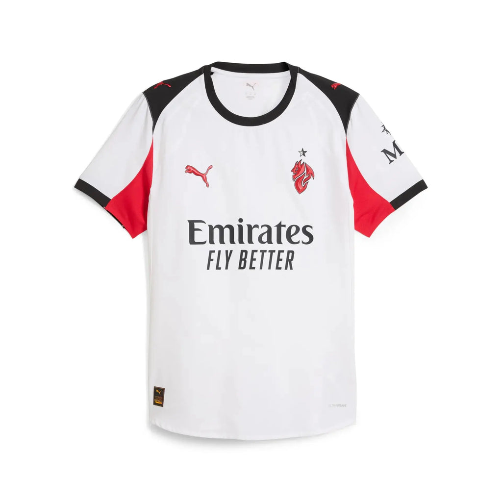 Maglia Gara Calcio Puma AC Milan Away AUTHENTIC ULTRAWEAVE Bianca 2025/2026 Fairplay Store Cosenza