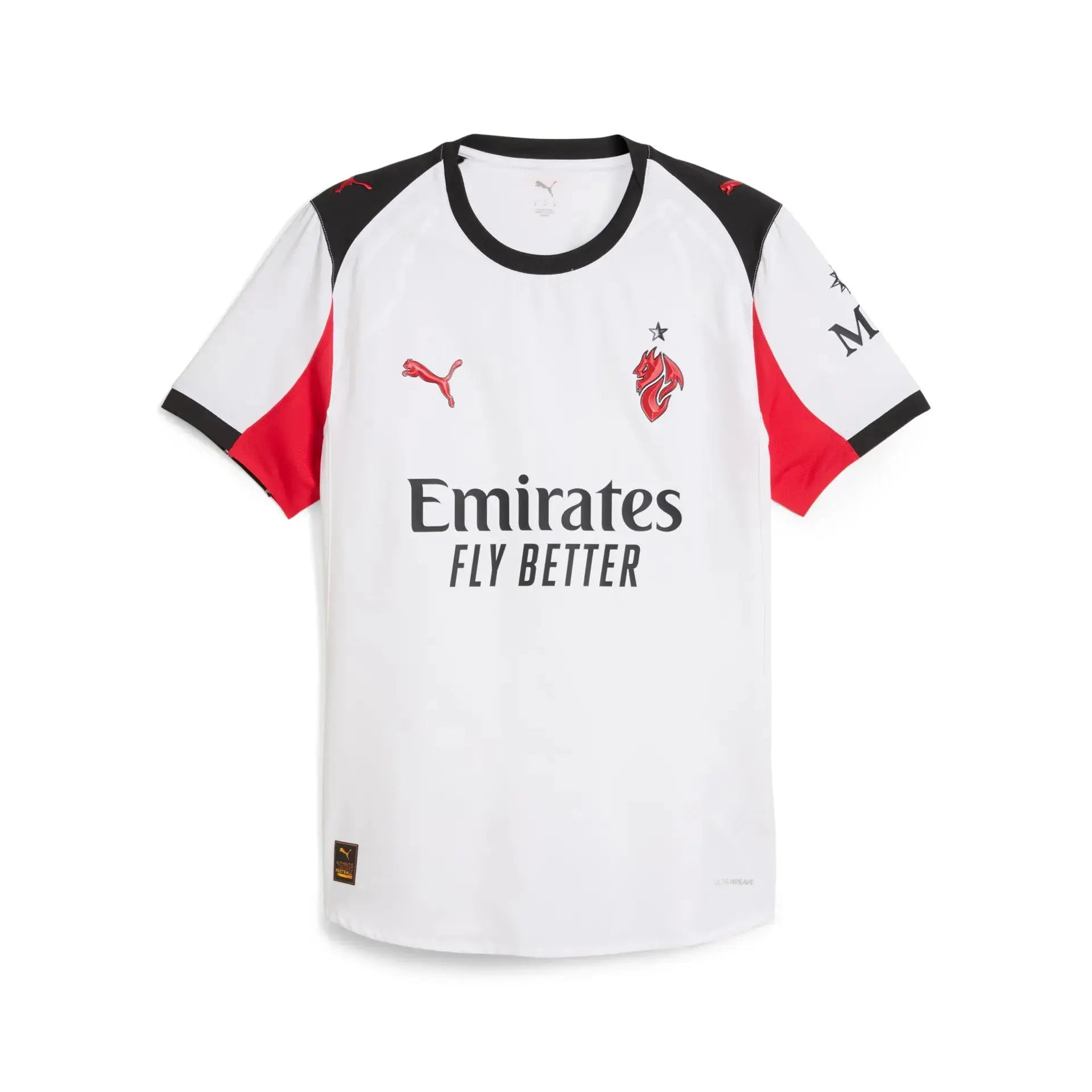 Maglia Gara Calcio Puma AC Milan Away AUTHENTIC ULTRAWEAVE Bianca 2025/2026 Fairplay Store Cosenza