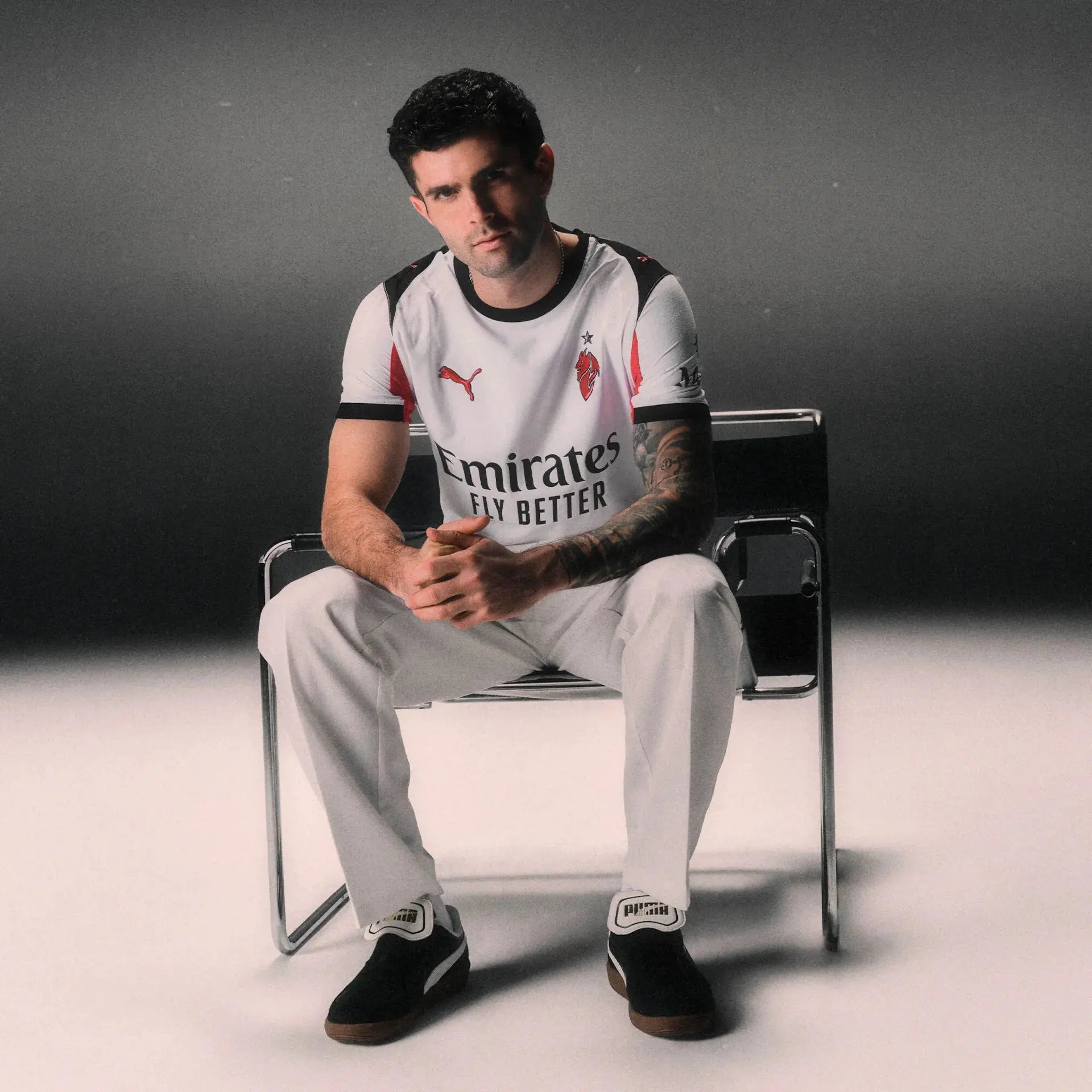 Maglia Gara Calcio Puma AC Milan Away AUTHENTIC ULTRAWEAVE Bianca 2025/2026 Fairplay Store Cosenza